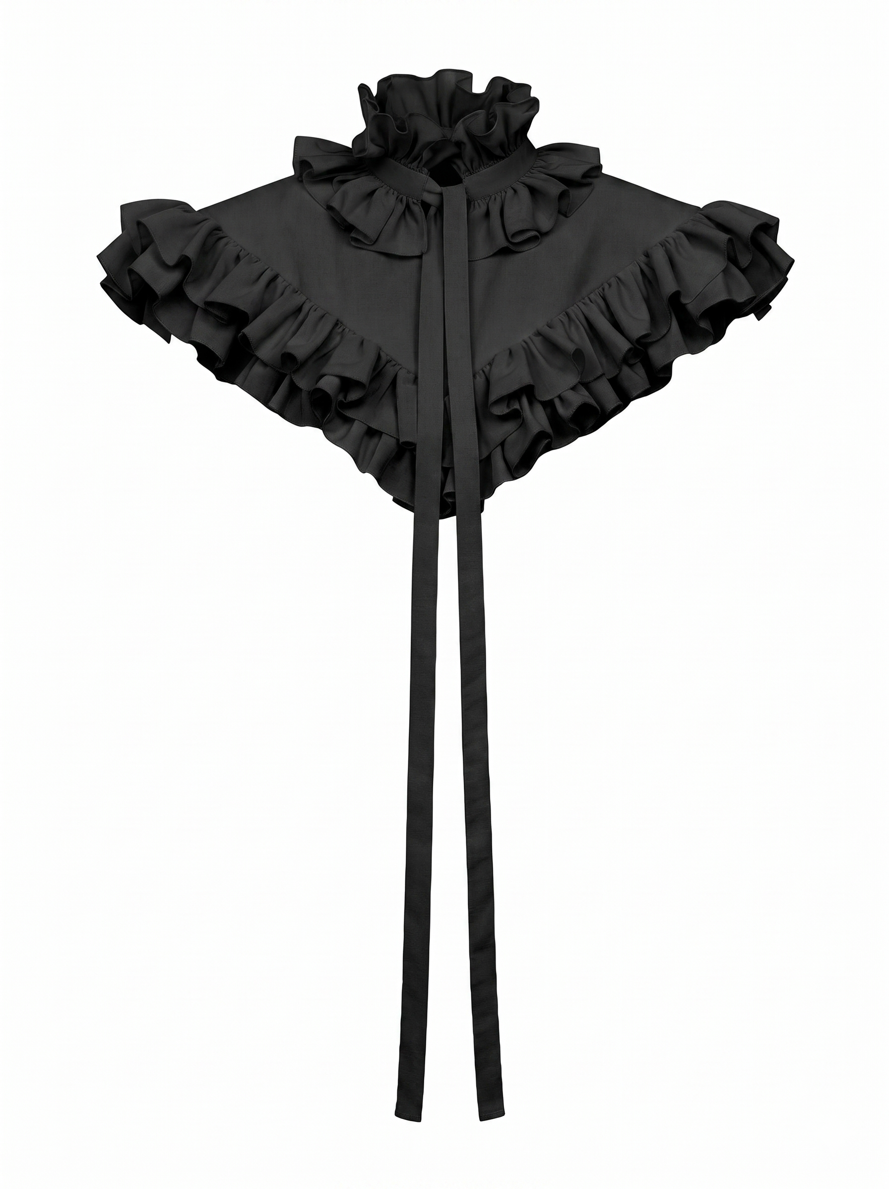 The Poet Cascading Ruffle Detachable Collar