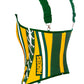 Green Bay Packers Football Team Corset Bustier Top
