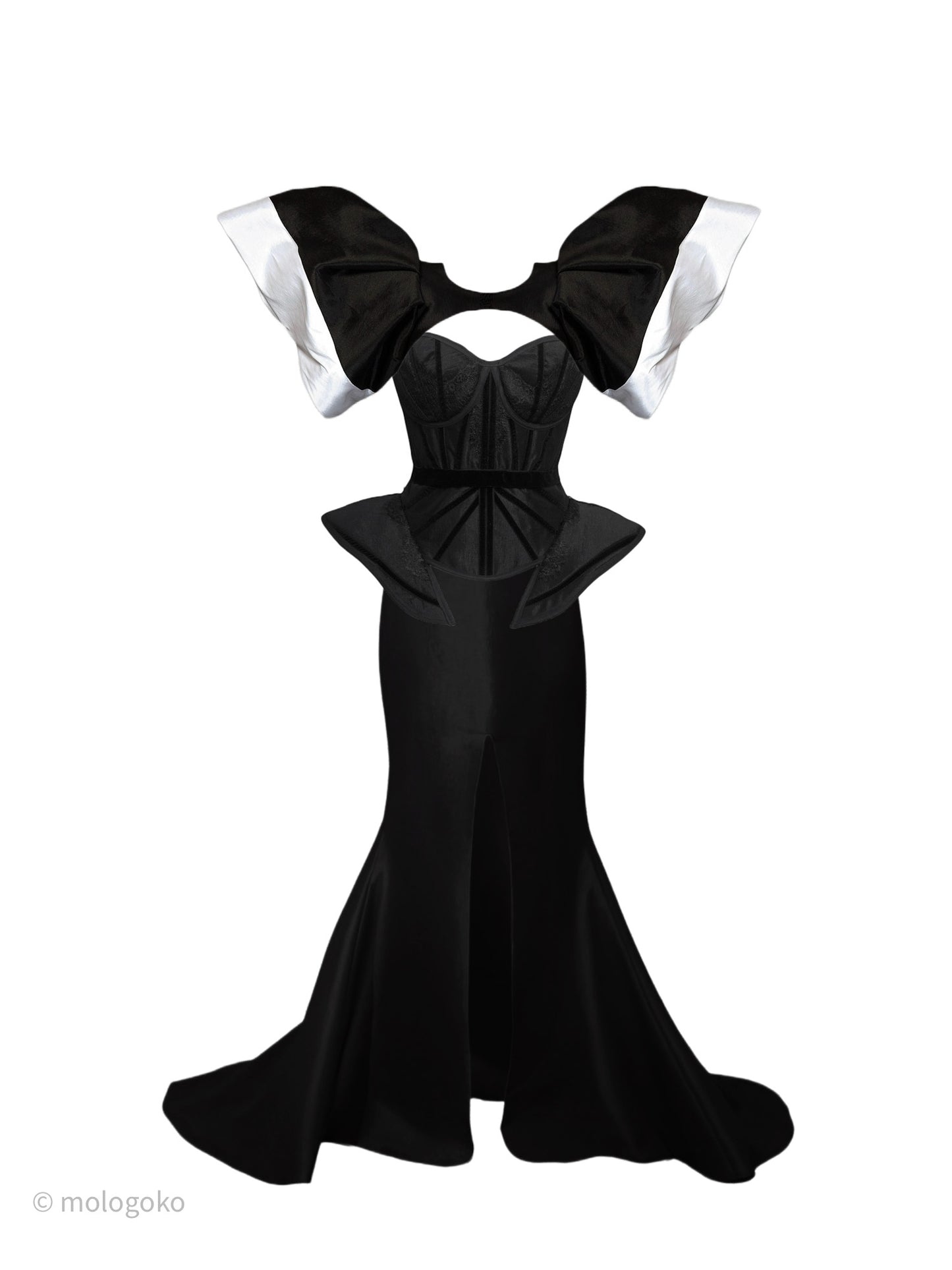 Chapel Window Full Corset Black