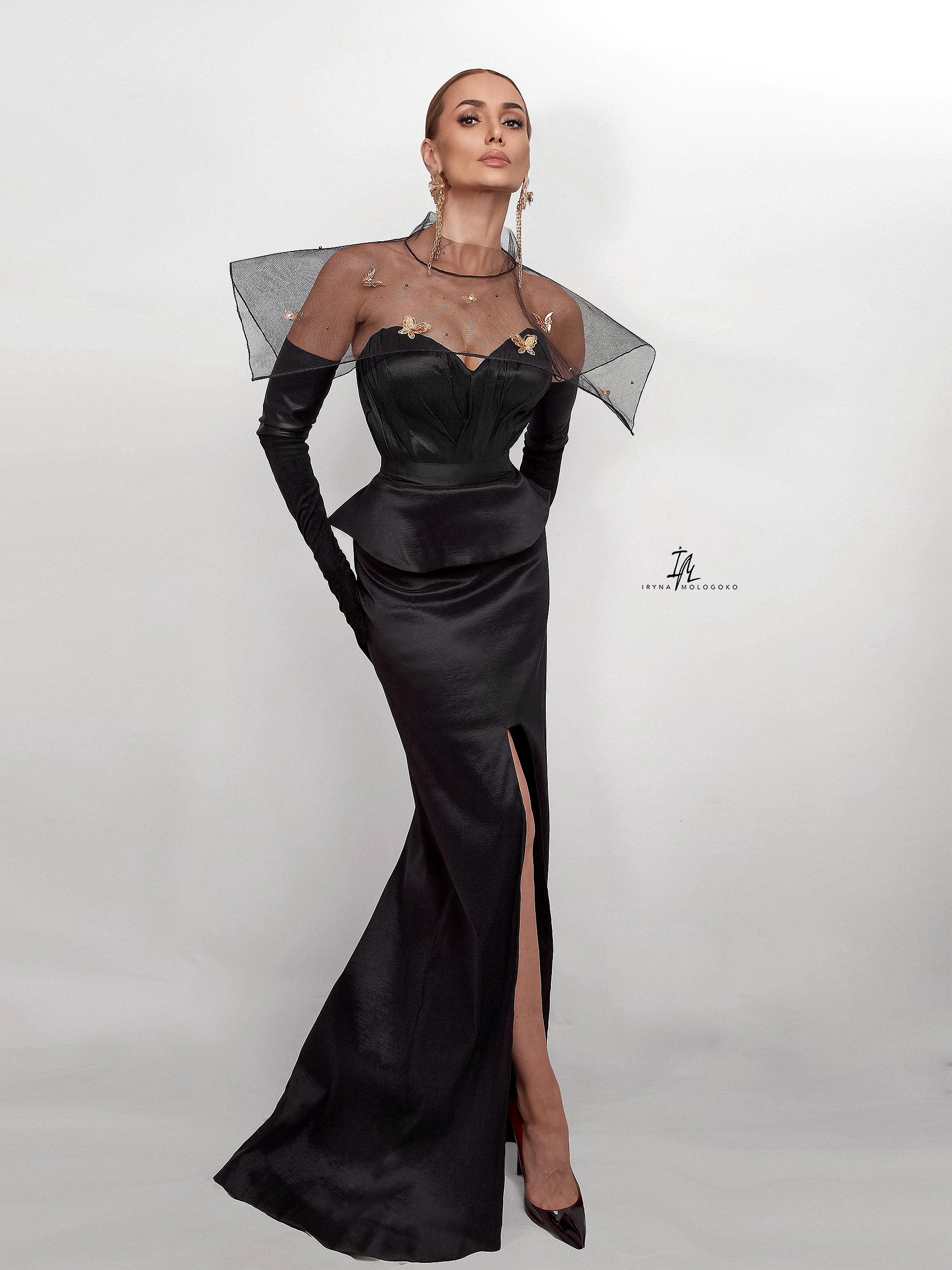 Golden Butterfly Shoulder Statement Cover - Mologoko Couture