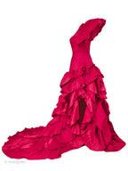 Marigold Sea Of Ruffles Gown - Mologoko Couture