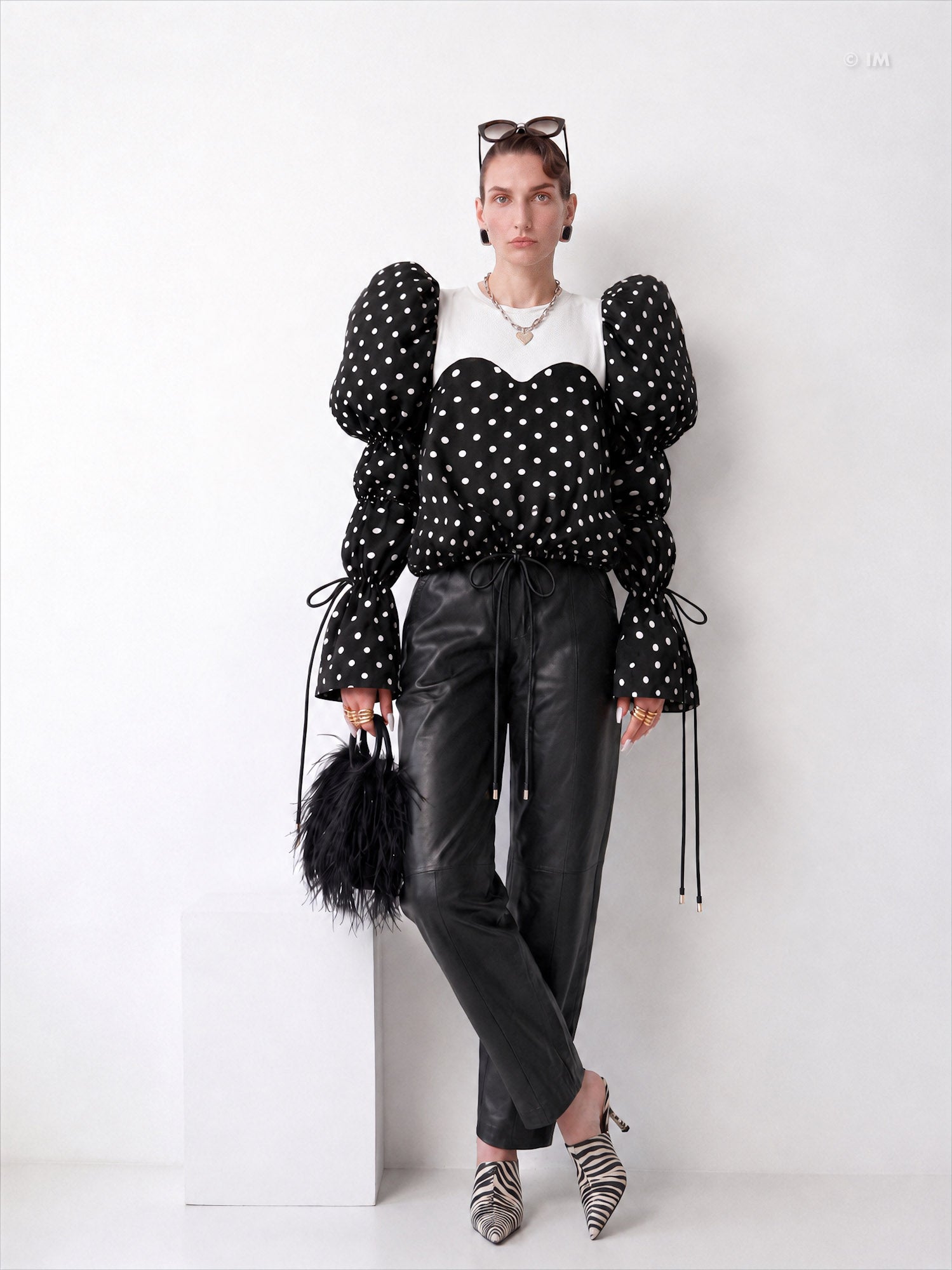 Polka Dot Bubble Top