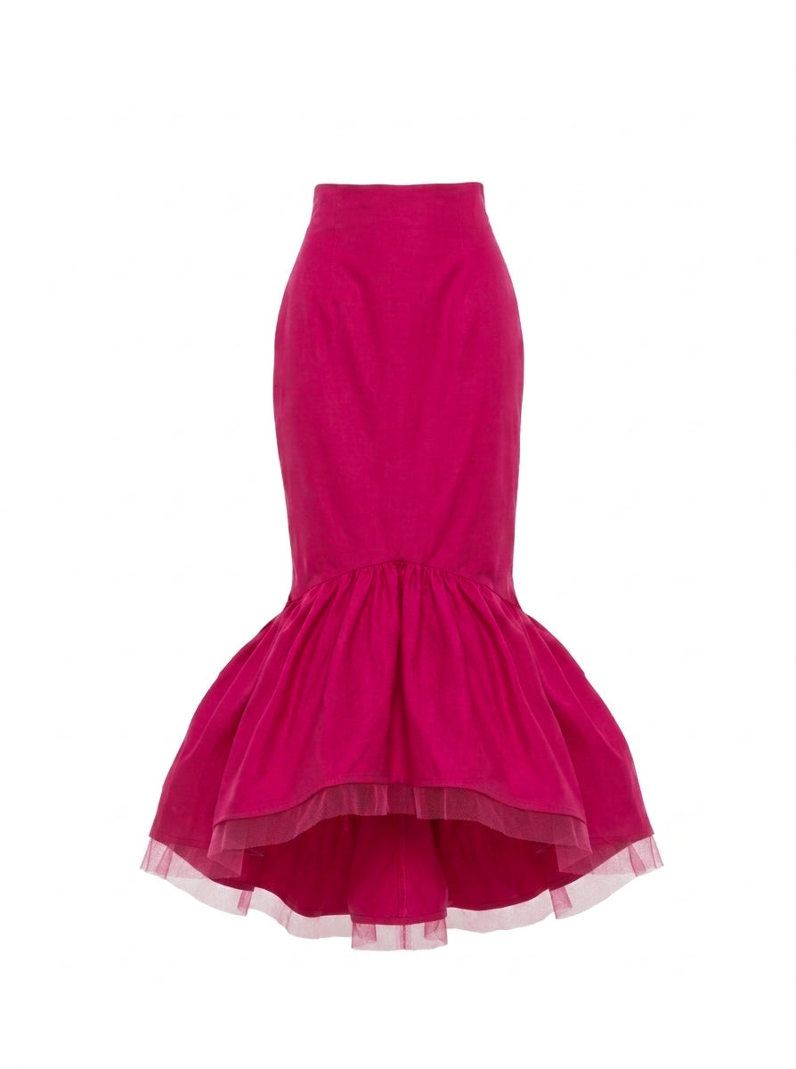 Pam Cotton Tea Length Skirt