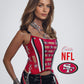 San Francisco 49-ers NFL Football Team Corset Bustier Top