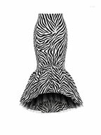Pam Cotton Skirt in Zebra With Petticoat