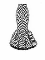 Pam Cotton Skirt in Zebra With Petticoat