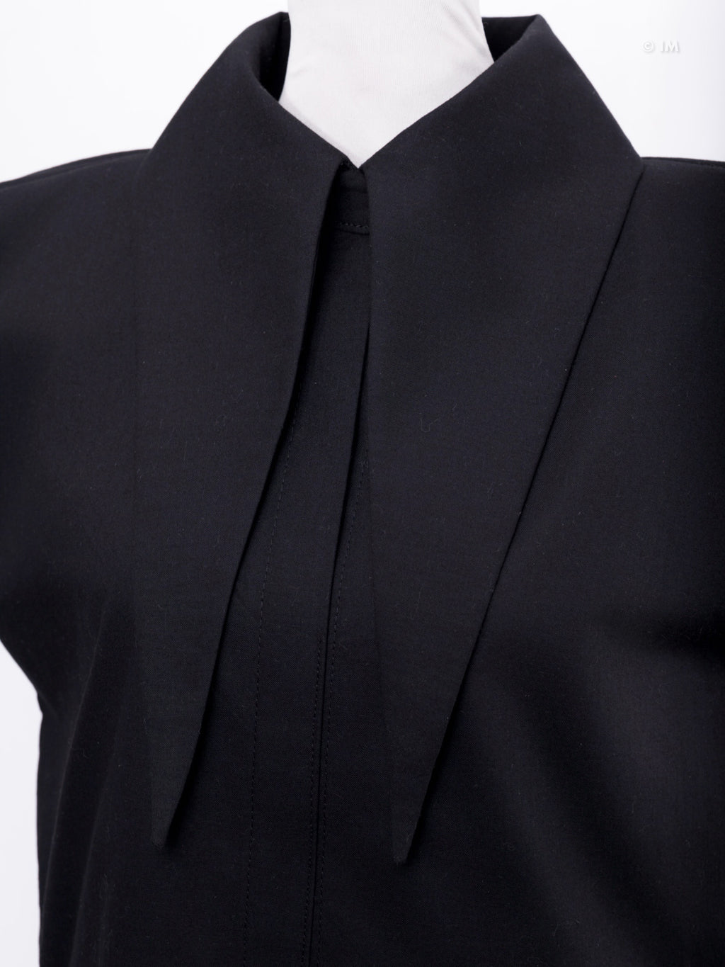 Large Pointy Collar Crop Top