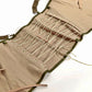Olive Organic Cotton Quilted Front Zipper Corset with Pockets - Mologoko Couture