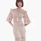 Dita Crochet Maxi Dress with Lacy Sleeves - Mologoko Couture