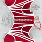 Red Porsche Front Zipper Corset - Mologoko Couture