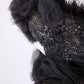 Black Swan Red Carpet Style Goth Corset - Mologoko Couture