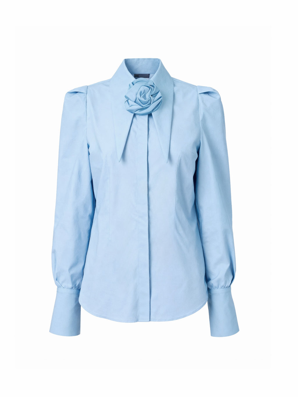 Victoria Large Collar Long Sleeves Fitted Shirt