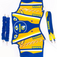 LA RAMS Football Team Corset Bustier Top