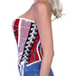 Washington Capitals Hockey Team Corset Bustier Top - Mologoko Couture