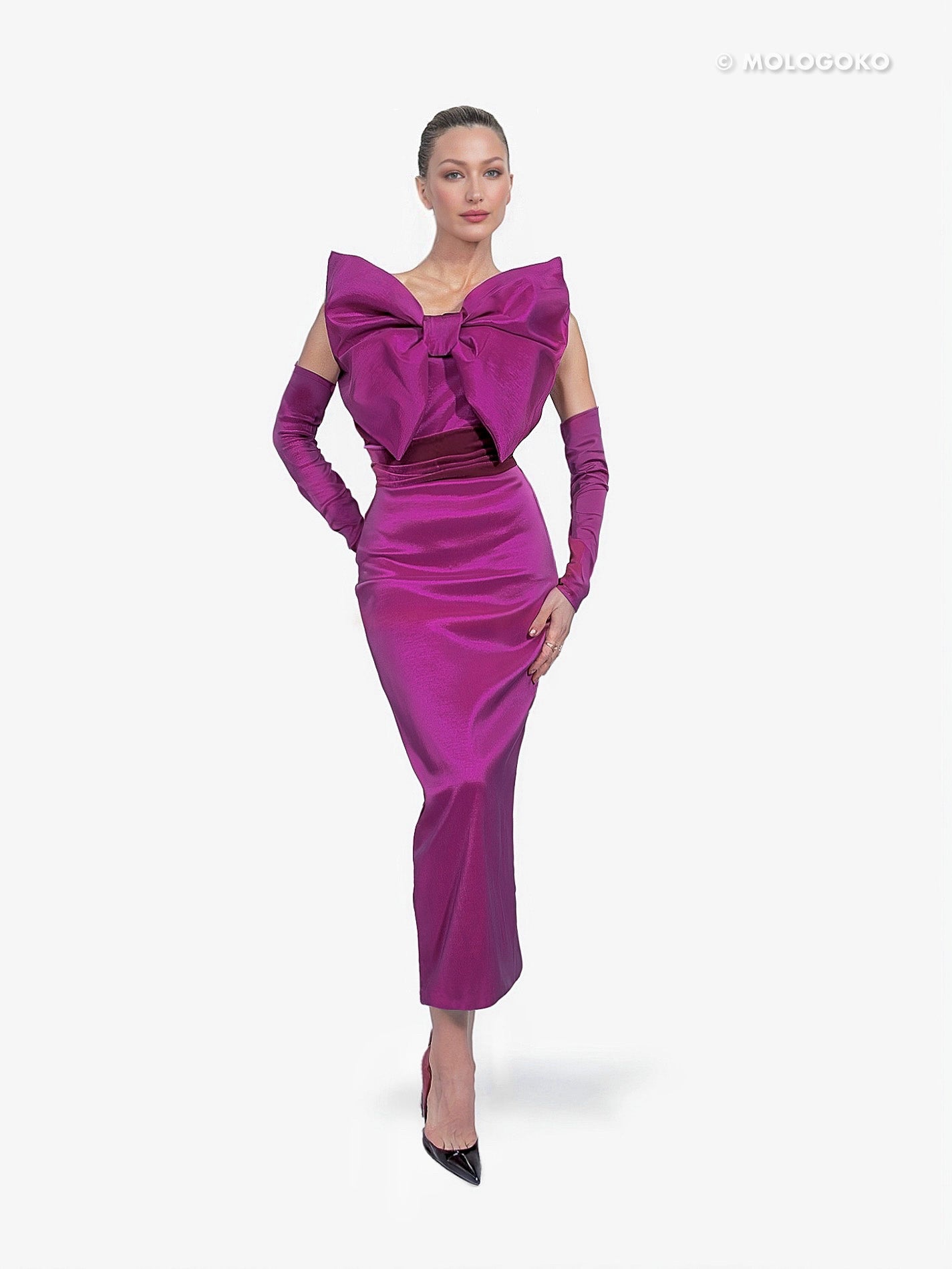 The Bow Maxi Convertible Dress - Mologoko Couture