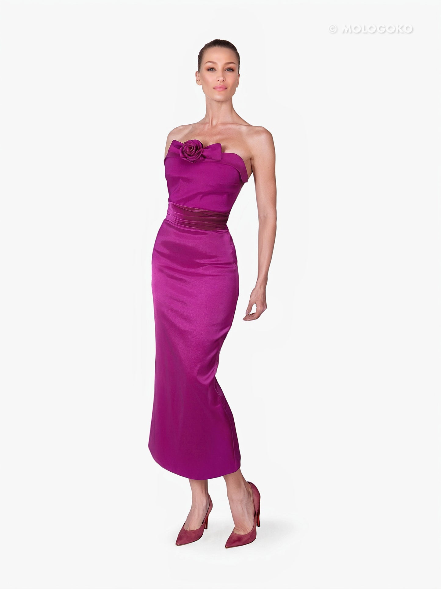 The Bow Maxi Convertible Dress - Mologoko Couture