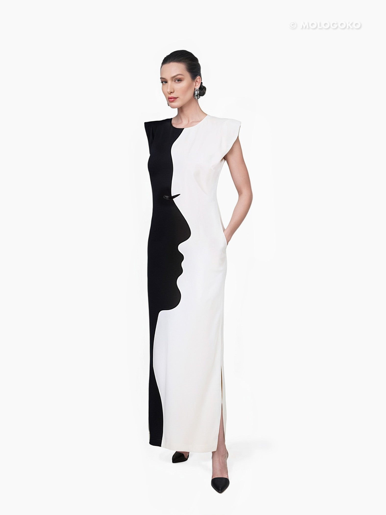 THE MAXI FACE GOWN - Mologoko Couture