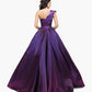 Purple and Pink Two-toned taffeta one of a kind gown - Mologoko Couture