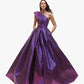 Purple and Pink Two-toned taffeta one of a kind gown - Mologoko Couture