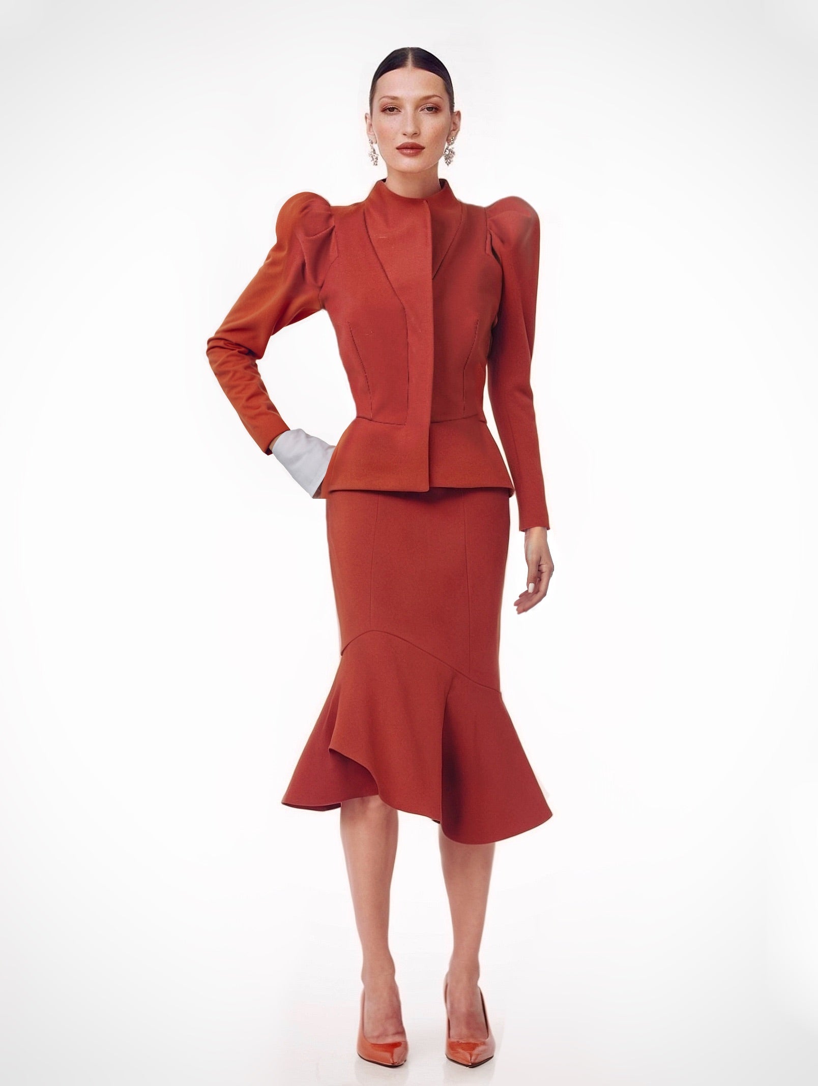 Heavy Knit Gadot Sleeves Jacket - Mologoko Couture