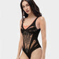 Black Lace One-Piece Swimsuit