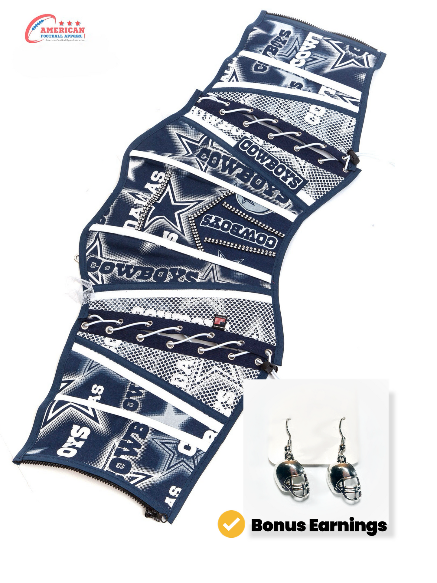 Dallas Cowboys Corset Bustier - Limited Edition Team Apparel