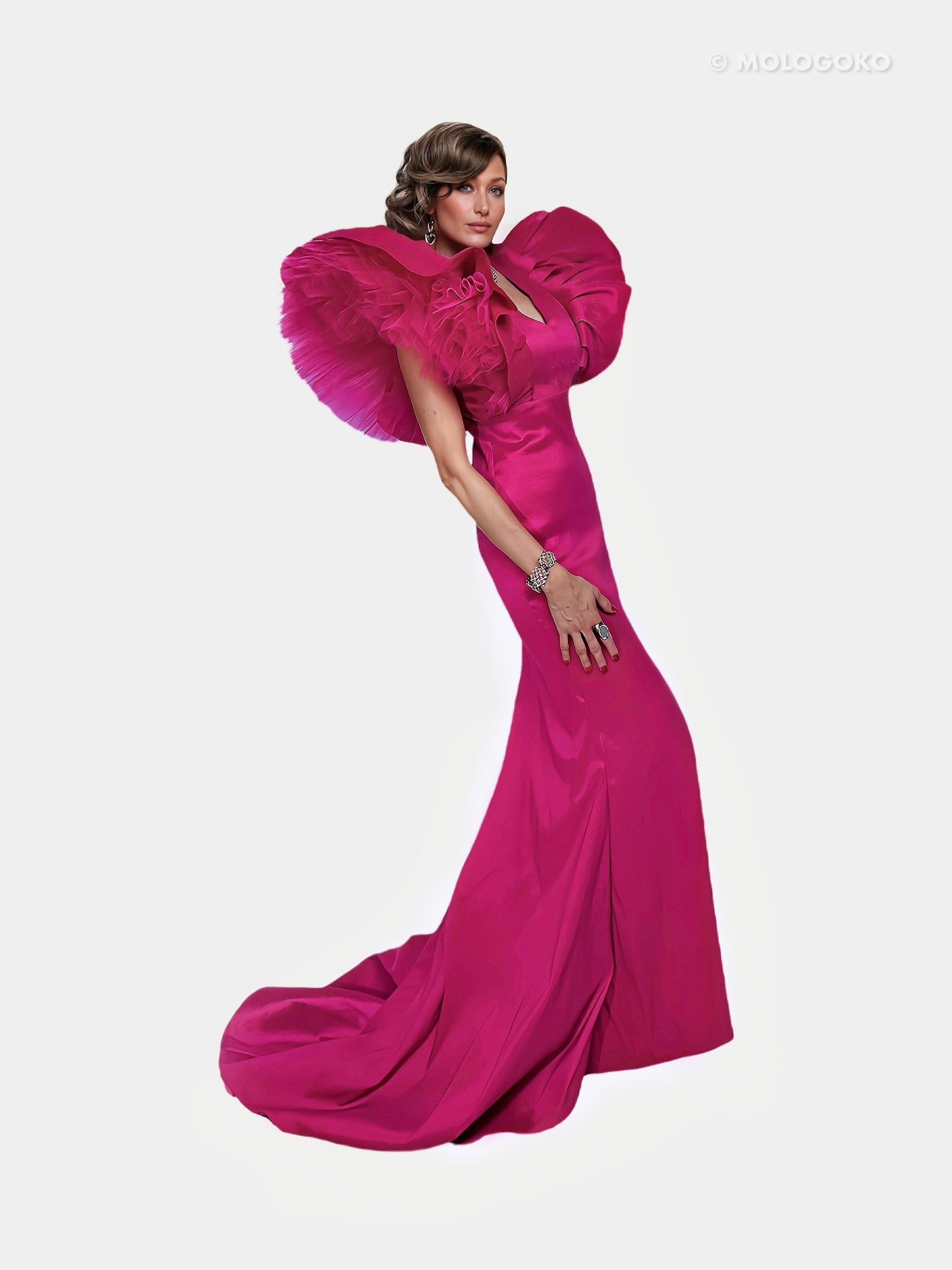 Julia Gown -  custom made red carpet wedding dresses in USA