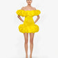 Bubble Mini Taffeta Skirt - custom made red carpet skirts in USA