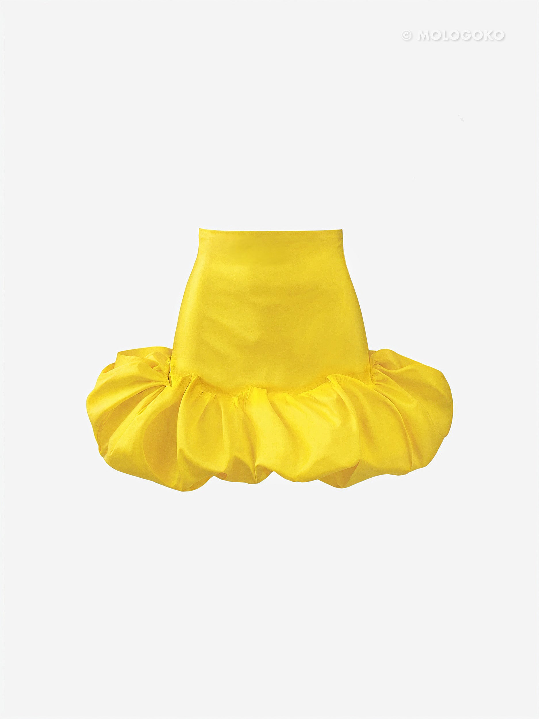 Bubble Mini Taffeta Skirt - custom made red carpet skirts in USA