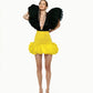 Bubble Mini Taffeta Skirt - custom made red carpet skirts in USA