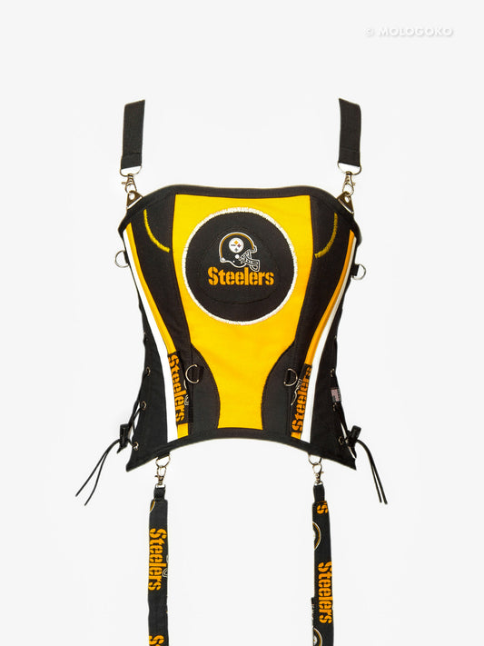 Pittsburgh Steelers Football Team Corset Bustier Top - custom. made fashion