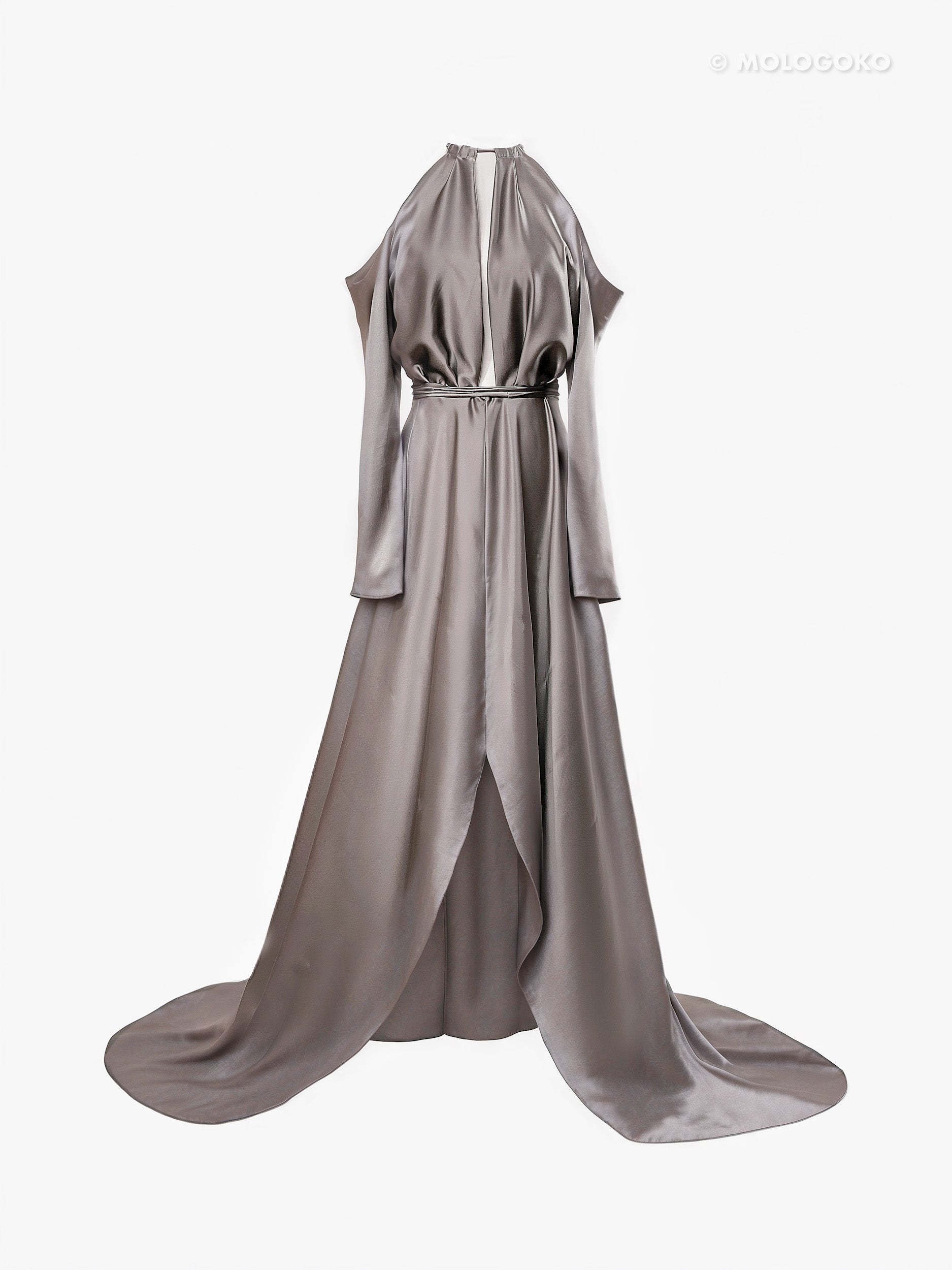 Elsa Gatsby Style Real Silk Gown - custom. made fashion