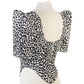 Leopard Stretch Cotton Twill Corseted To with Sleeves - custom. made fashion