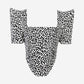 Leopard Stretch Cotton Twill Corseted To with Sleeves - custom. made fashion