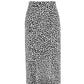 Leopard Stretch Cotton Twill Pencil Tea Length Skirt - custom made fashion usa