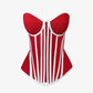 Red Porsche Front Zipper Corset - custom made clothing