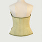 Miranda Organic Cotton Gauze Draped Front Zipper Corset - custom made clothing
