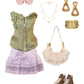 Lilac Organic Cotton Ruffle Mini Skirt - Mologoko Couture