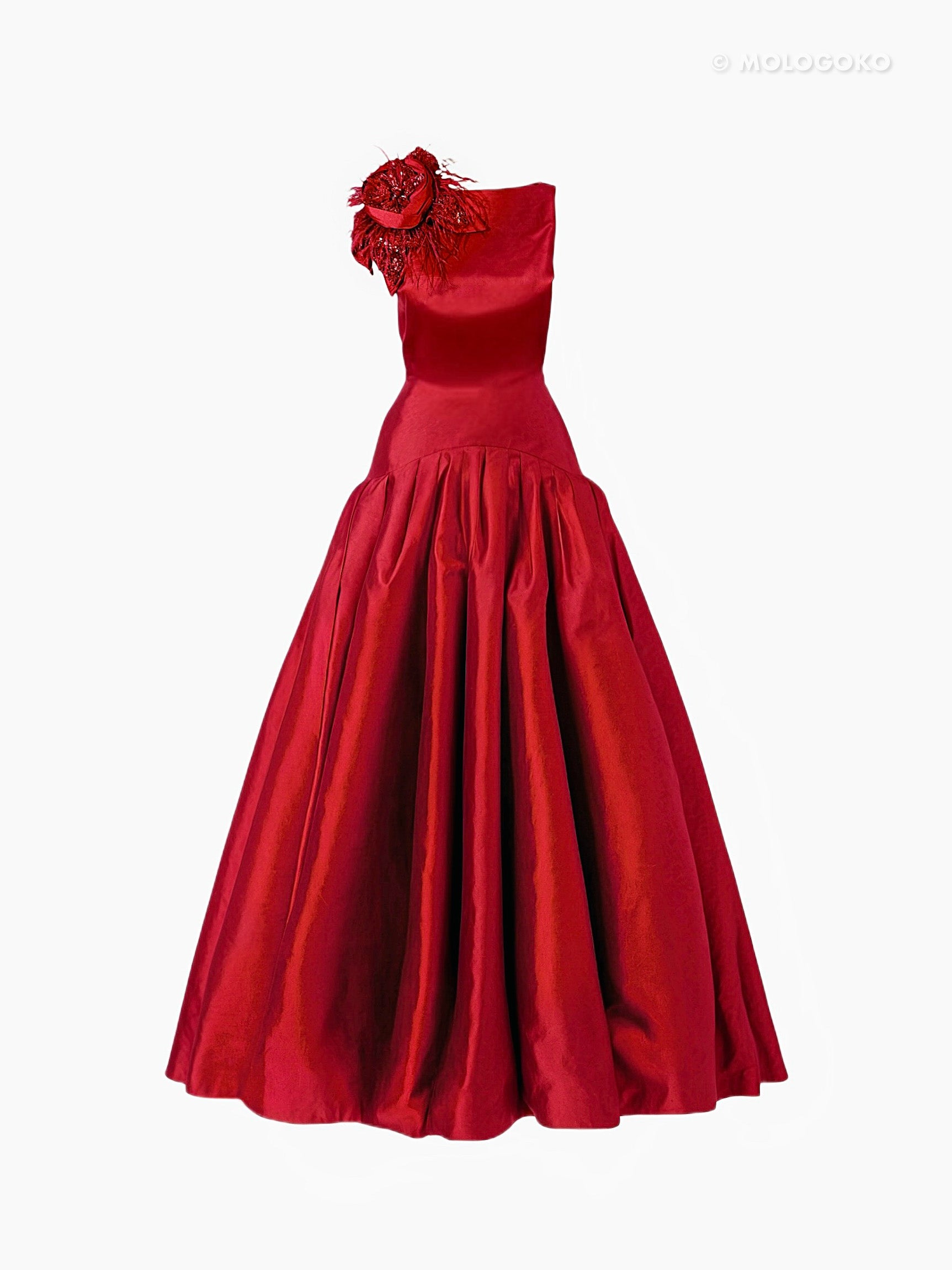 Margot Taffeta Dropwaist Gown