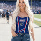 New York GIANTS Football Team Corset Bustier Top