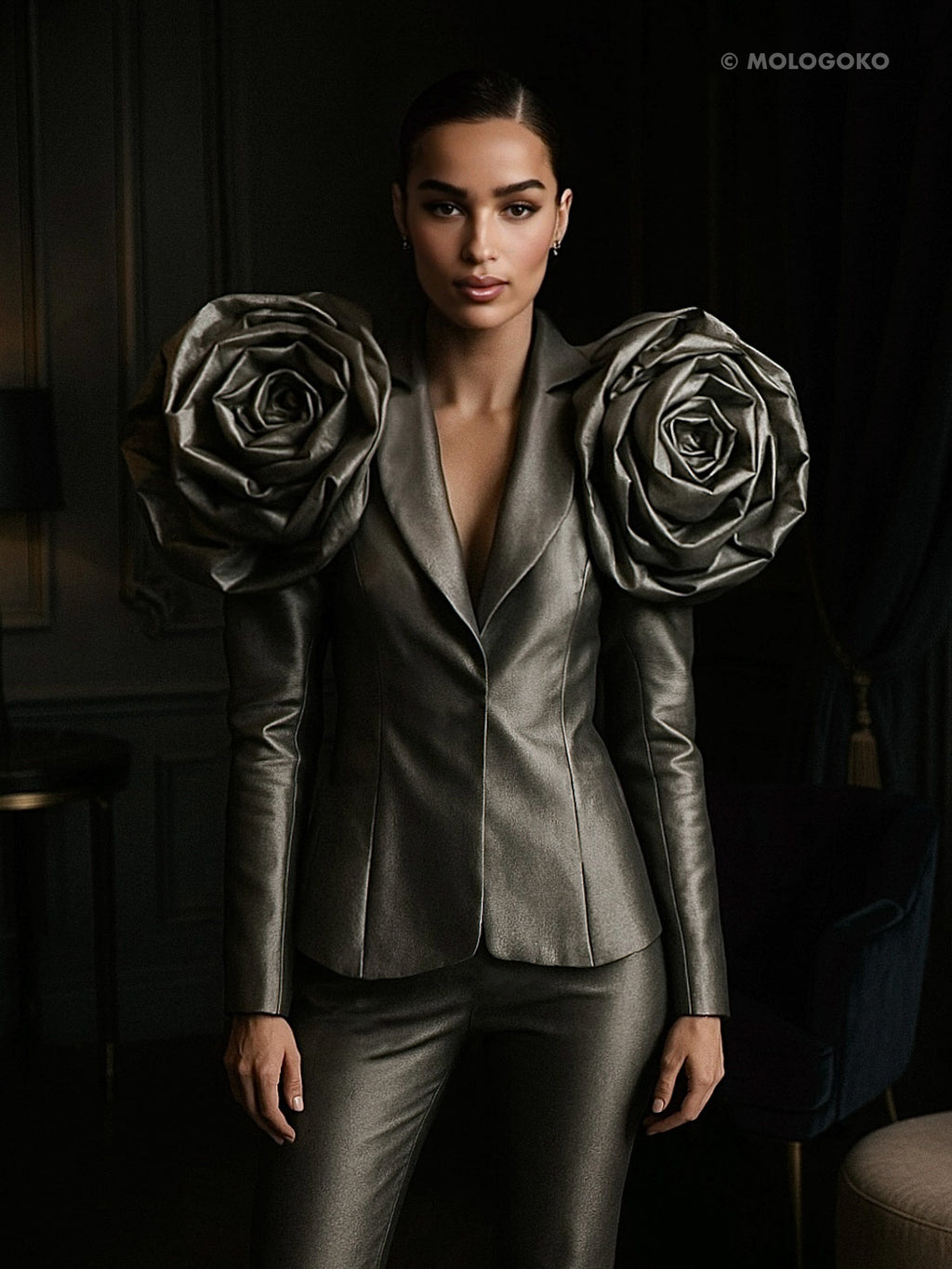 Shoulder Roses Jacket