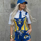 LA RAMS Football Team Corset Bustier Top