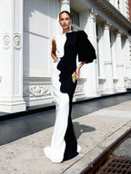 DRAMATIC MAXI FACE GOWN