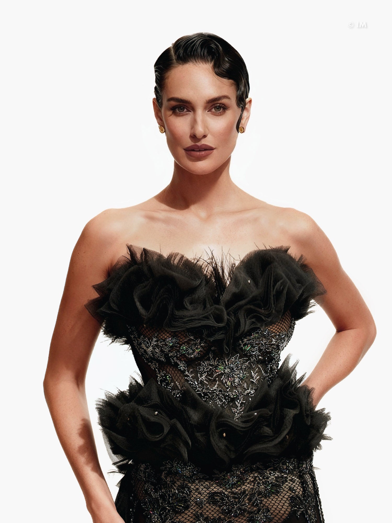 Black Swan Red Carpet Style Goth Corset