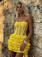 Fantasy Crochet Mini Dress