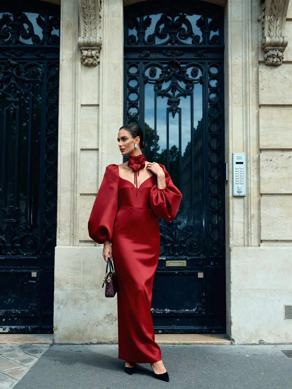 Silk Large Flower Choker