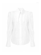 Victoria Large Collar Long Sleeves Fitted Shirt