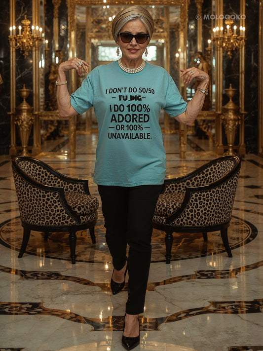 I DON'T DO 50/50 Unisex t-shirt Style 2