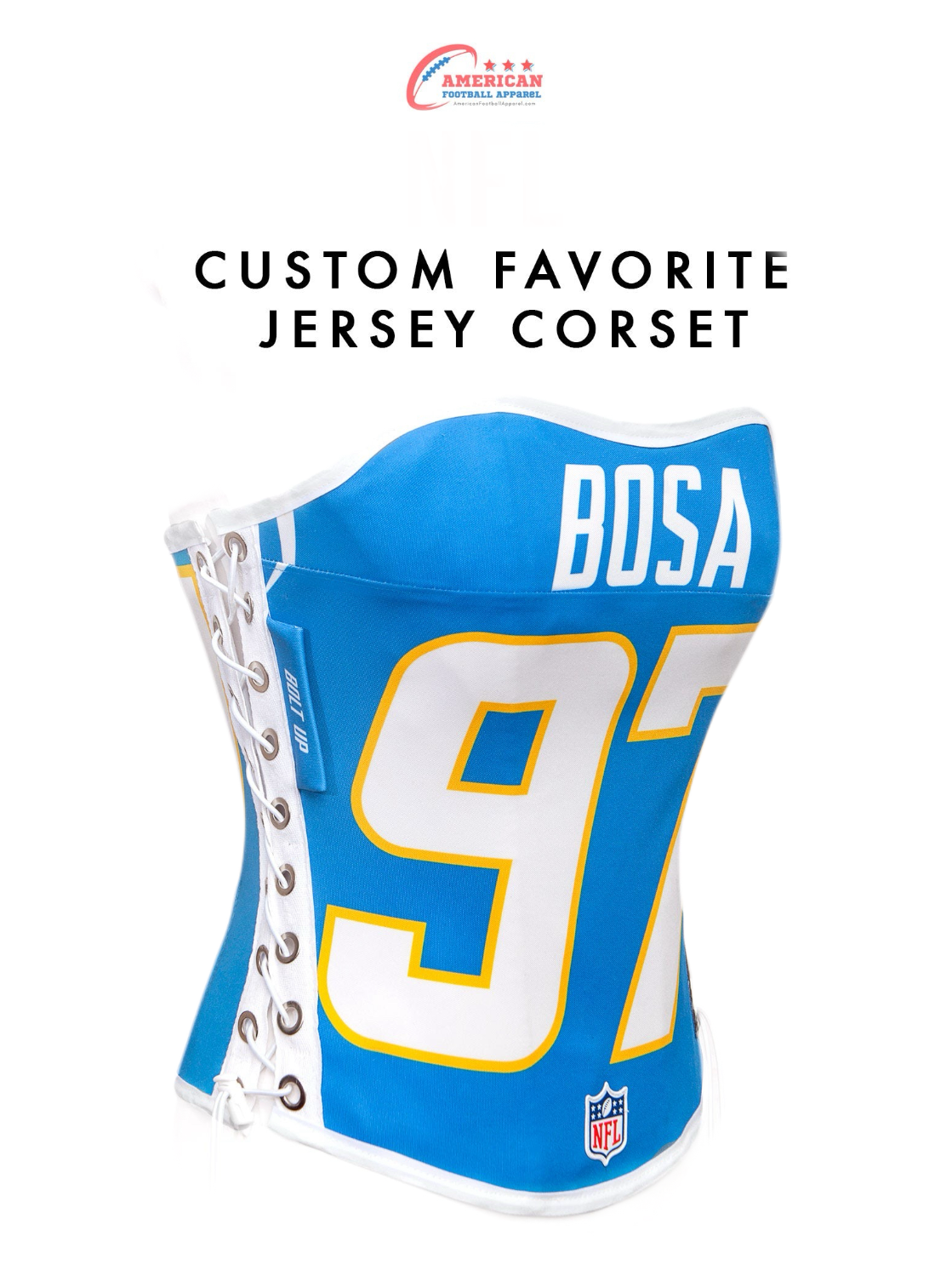 Custom Favorite Jersey Sport Team Corset Rework