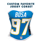 Custom Favorite Jersey Football Team Corset Bustier Top